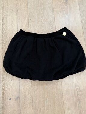 Aerie Black Bubble Mini Skirt